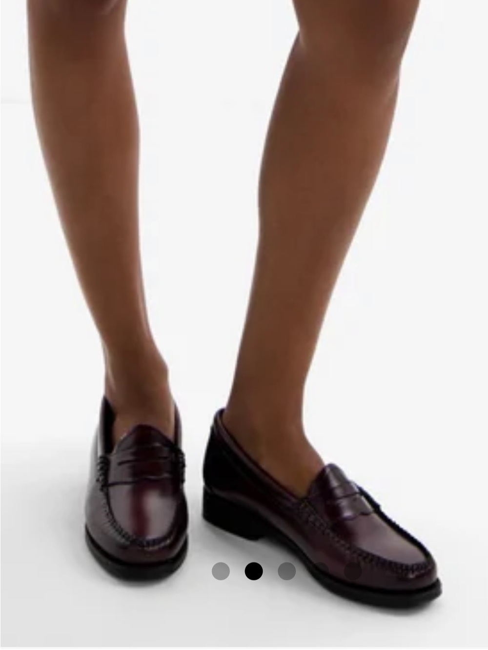 GH Bass Weejuns Burgundy Leather Penny Loafers - Size 7.5